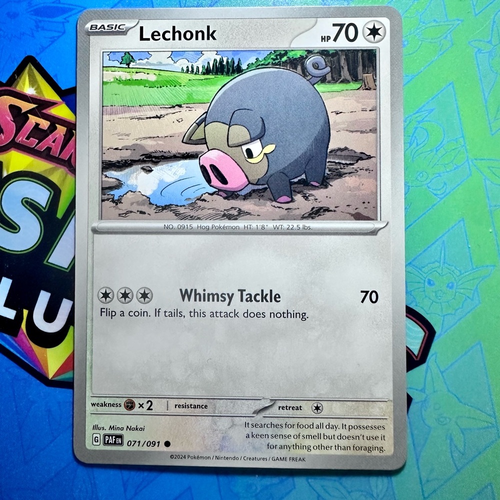 lechonk (071/091) - common — pokémon: paldean fates